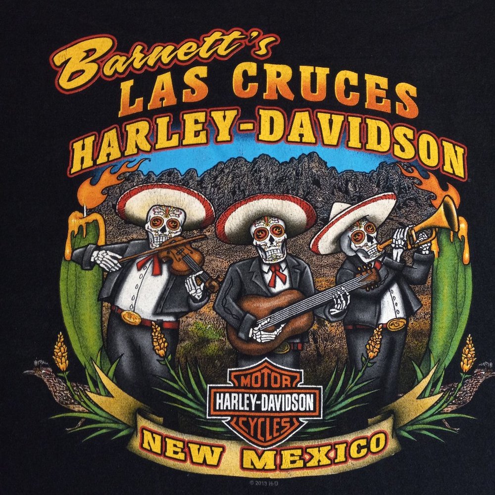 2013 barnetts las cruces new mexico harley-davidson 2xl tee shirt used in great